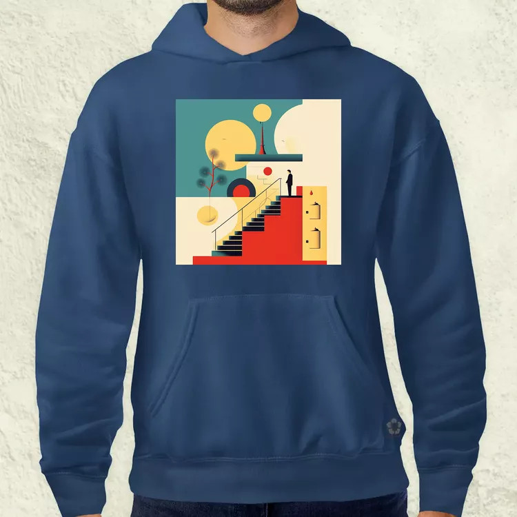Világunk absztrakt v2 férfi pulóver