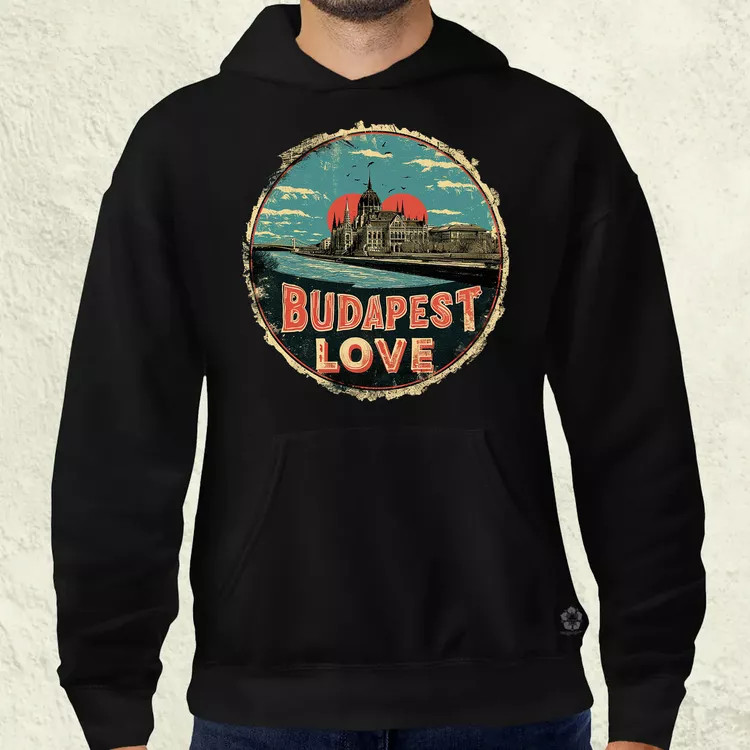 Budapest LOVE v2 férfi pulóver