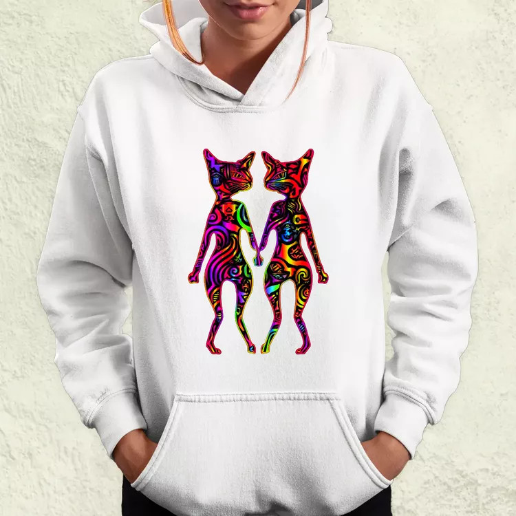 DMT művészet cicák v2 női pulóver
