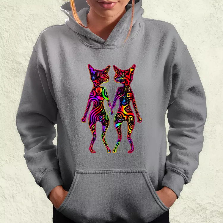 DMT művészet cicák v2 női pulóver