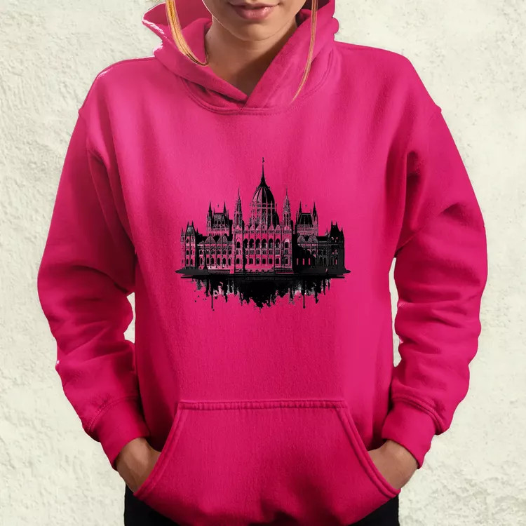 Fekete fehér vektor Parlament v1 női pulóver