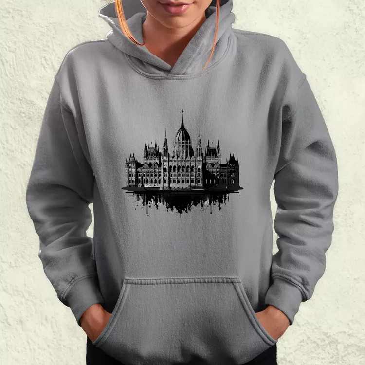 Fekete fehér vektor Parlament v1 női pulóver