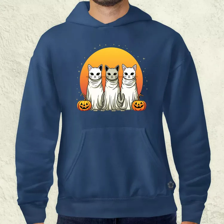 Halloween cicák v1 férfi pulóver