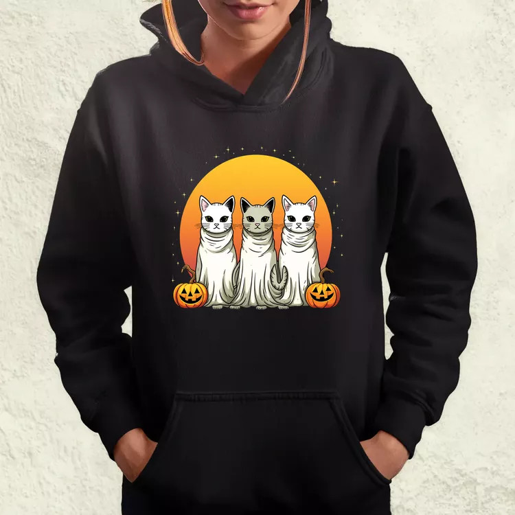 Halloween cicák v1 női pulóver