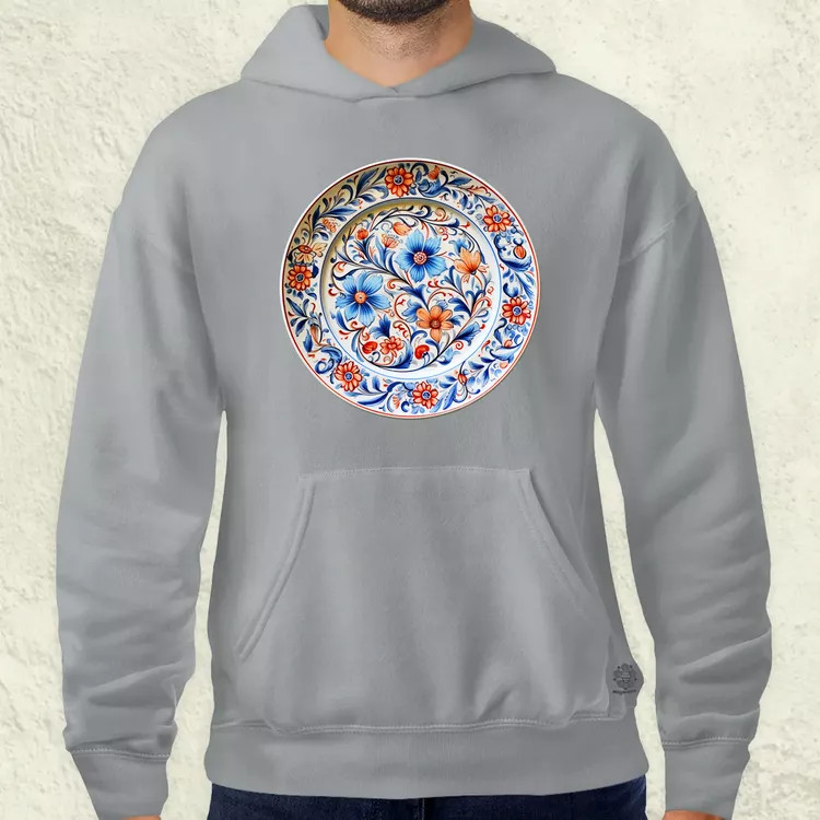 Magyar népi porcelán v11 férfi pulóver
