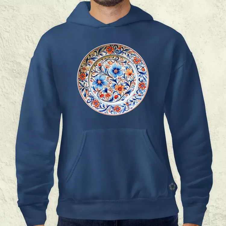 Magyar népi porcelán v11 férfi pulóver