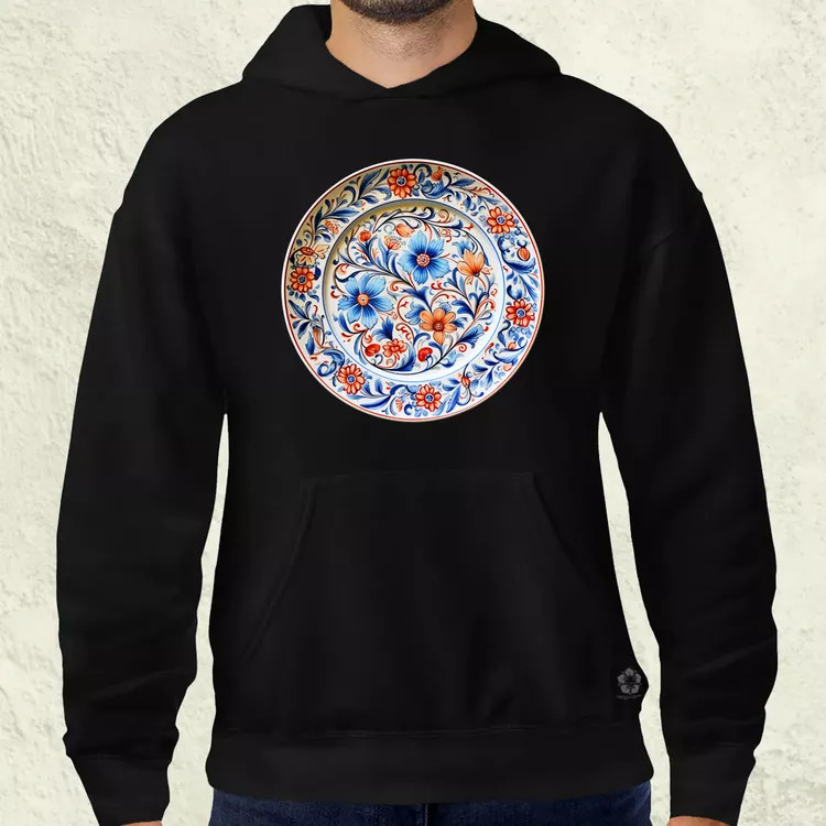 Magyar népi porcelán v11 férfi pulóver