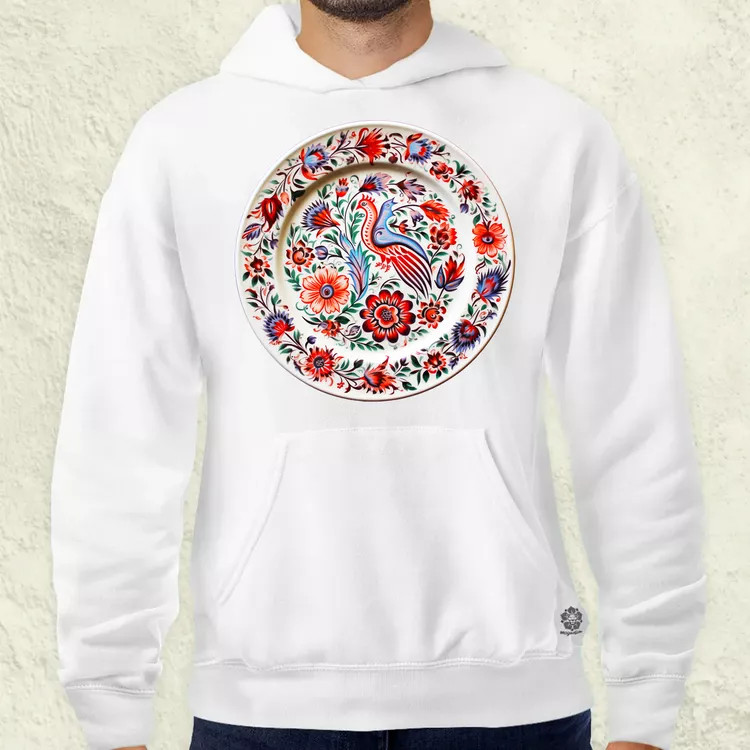 Magyar népi porcelán v12 férfi pulóver