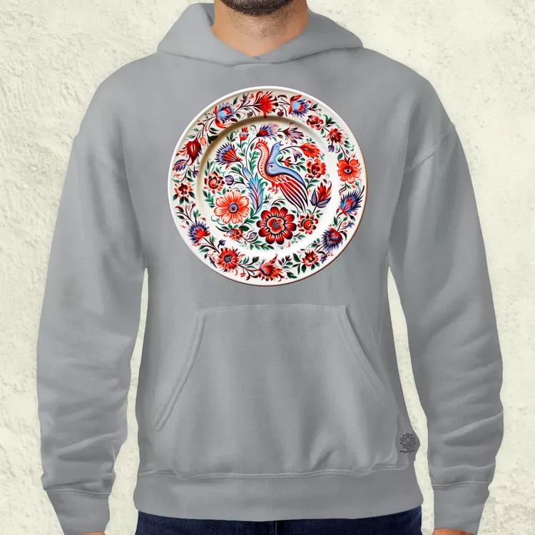 Magyar népi porcelán v12 férfi pulóver