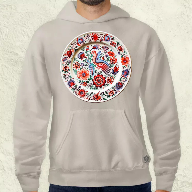 Magyar népi porcelán v12 férfi pulóver