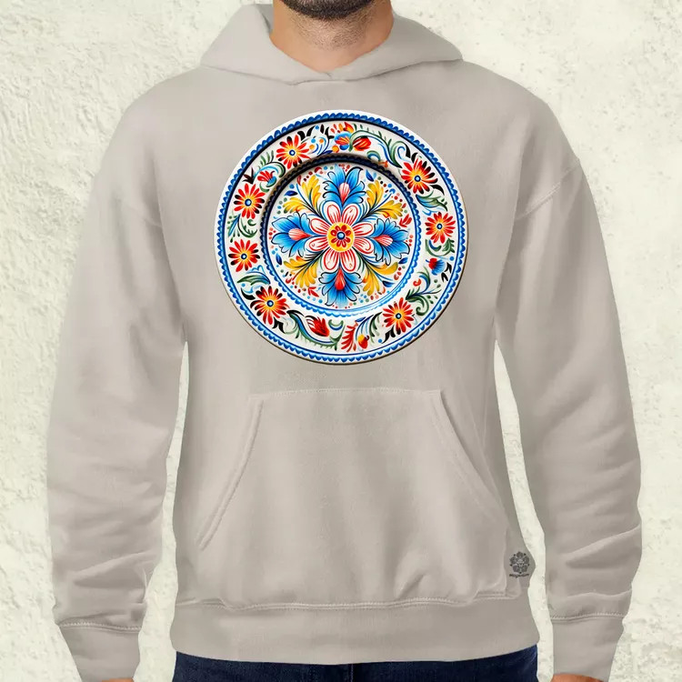 Magyar népi porcelán v13 férfi pulóver
