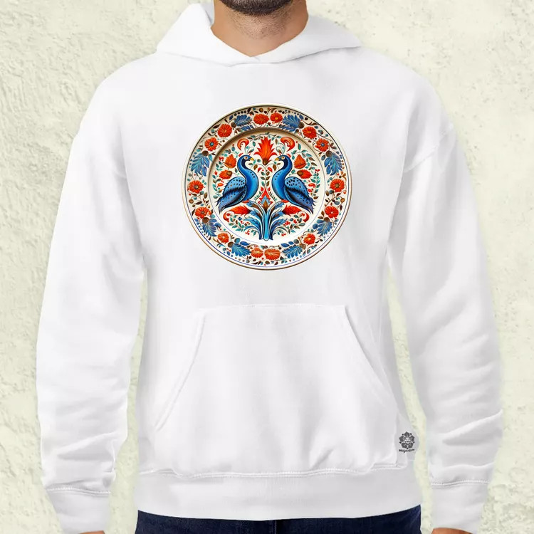 Magyar népi porcelán v14 férfi pulóver