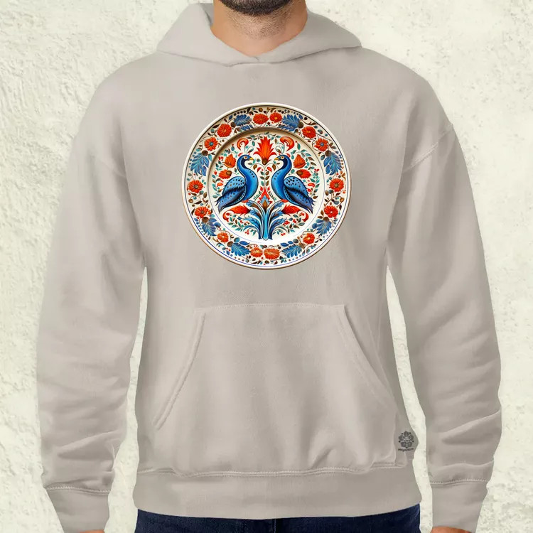 Magyar népi porcelán v14 férfi pulóver