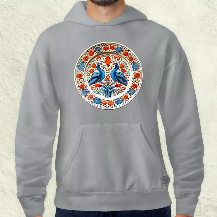 Magyar népi porcelán v14 férfi pulóver