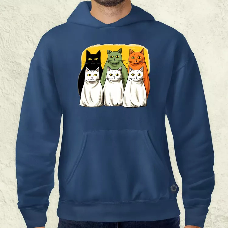 Halloween cicák v2 férfi pulóver