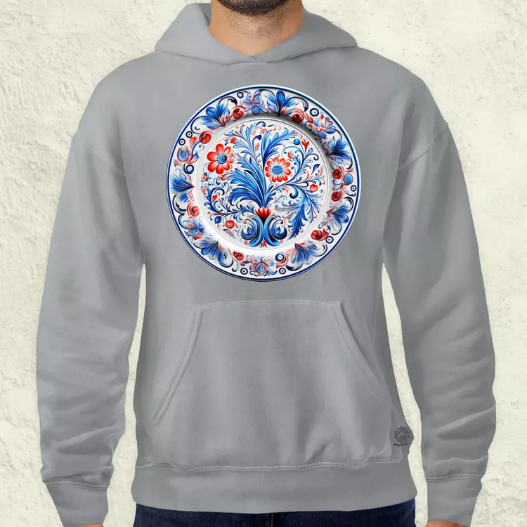 Magyar népi porcelán v16 férfi pulóver