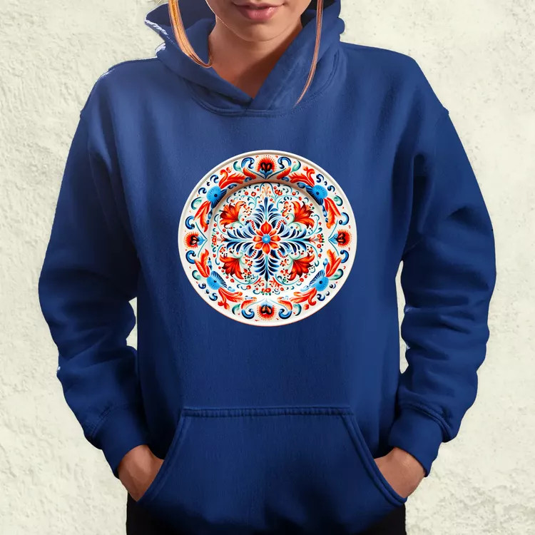 Magyar népi porcelán v3 női pulóver