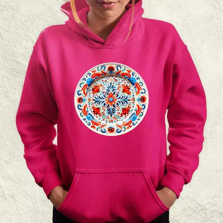 Magyar népi porcelán v3 női pulóver