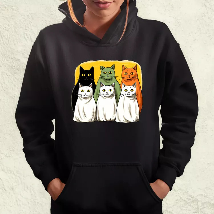 Halloween cicák v2 női pulóver