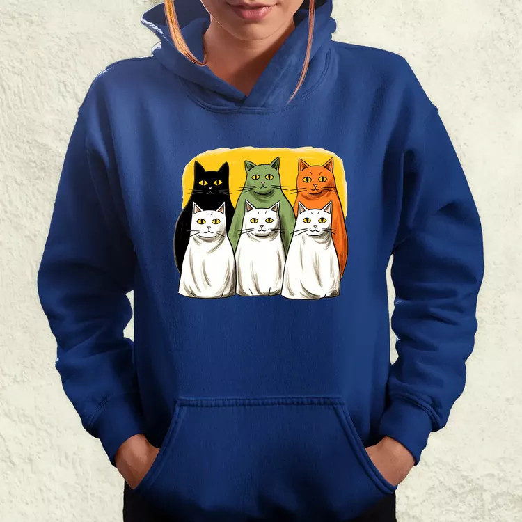 Halloween cicák v2 női pulóver