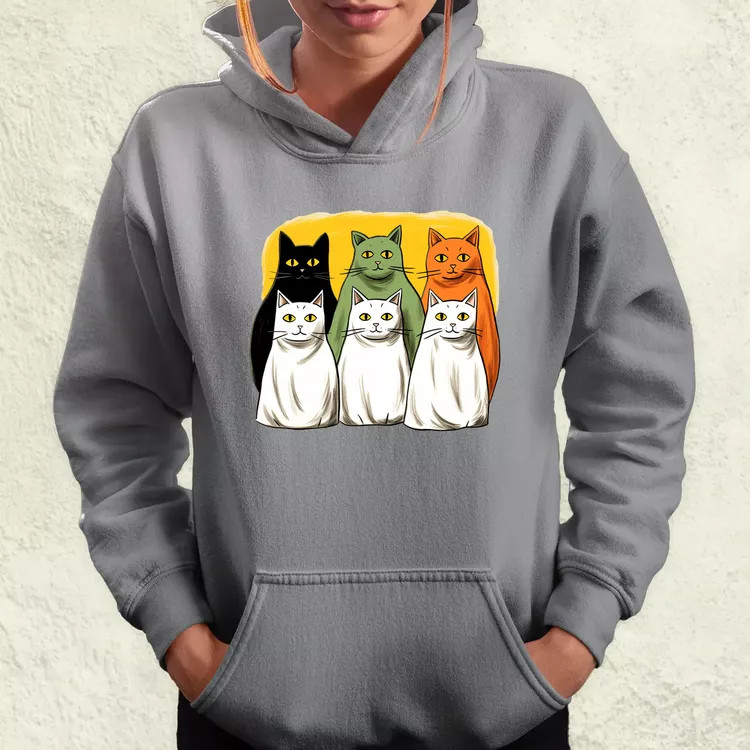 Halloween cicák v2 női pulóver