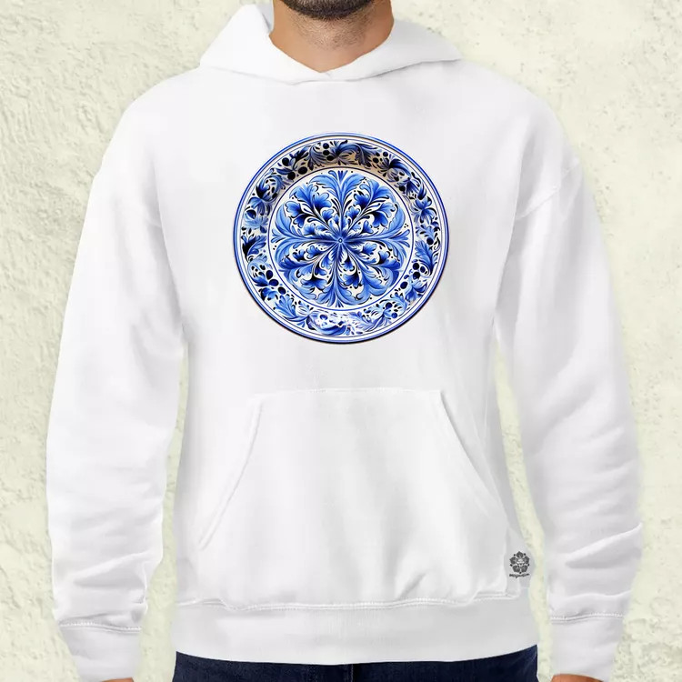Magyar népi porcelán v7 férfi pulóver