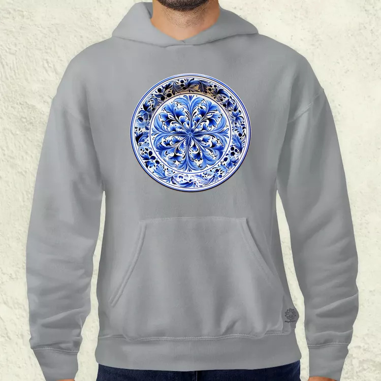 Magyar népi porcelán v7 férfi pulóver