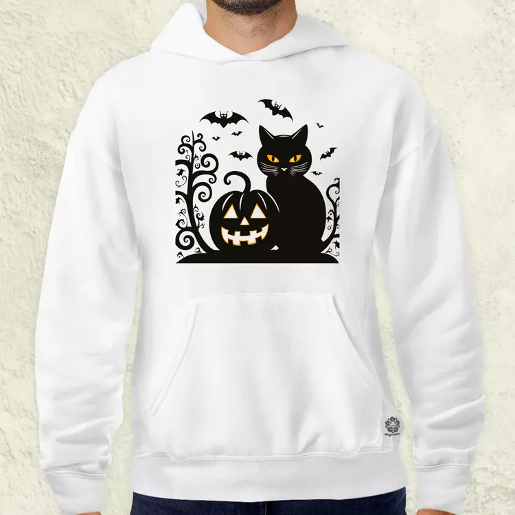 Halloween macsek v1 férfi pulóver