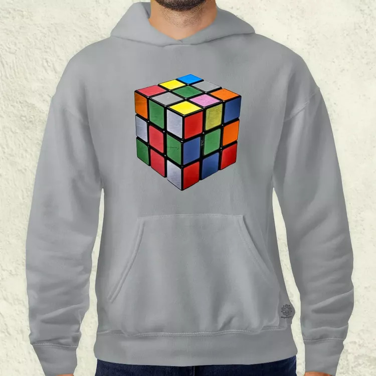 Rubik kocka férfi pulóver
