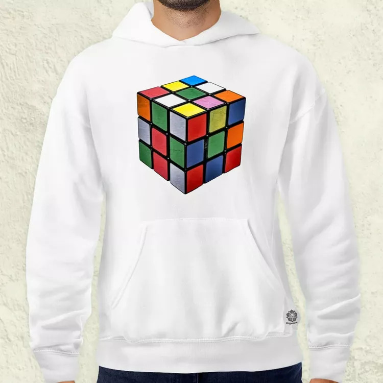 Rubik kocka férfi pulóver