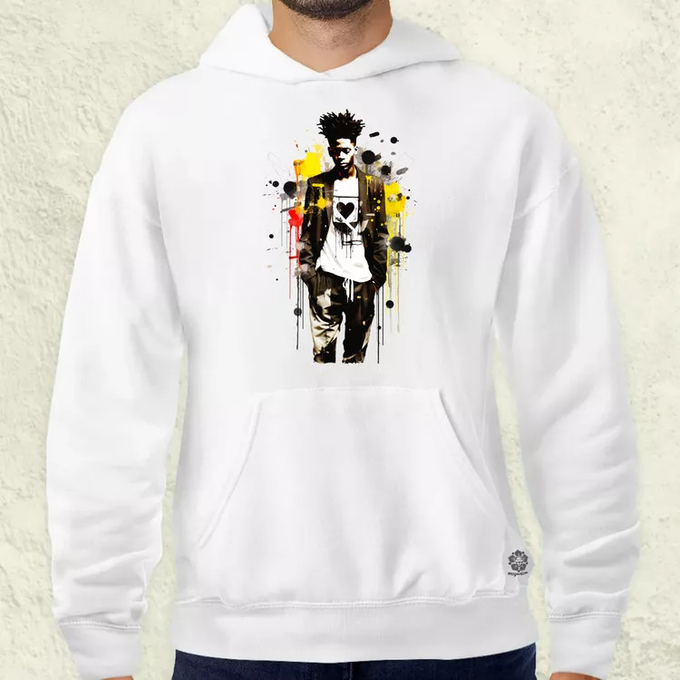 Basquiat béke és szeretet v4 férfi pulóver