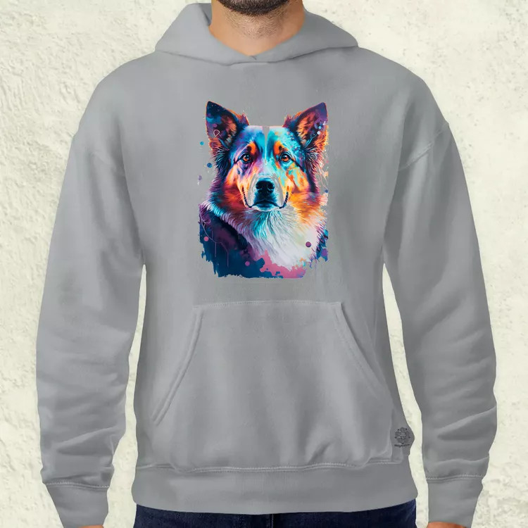 Border collie rajz v1 férfi pulóver