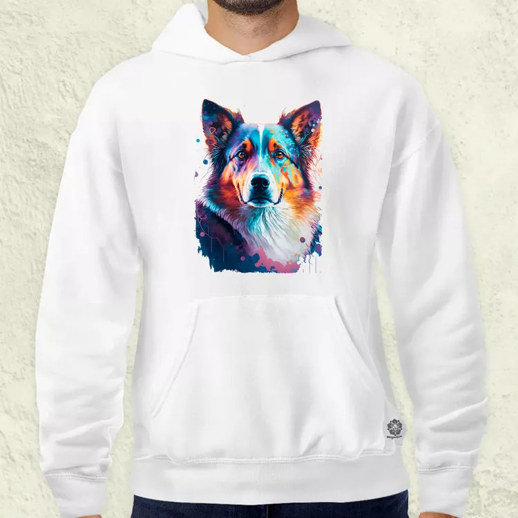 Border collie rajz v1 férfi pulóver