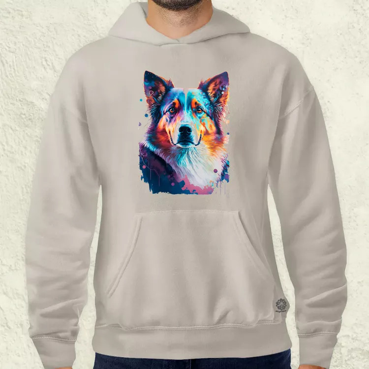 Border collie rajz v1 férfi pulóver