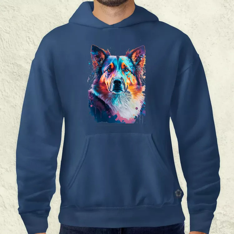 Border collie rajz v1 férfi pulóver
