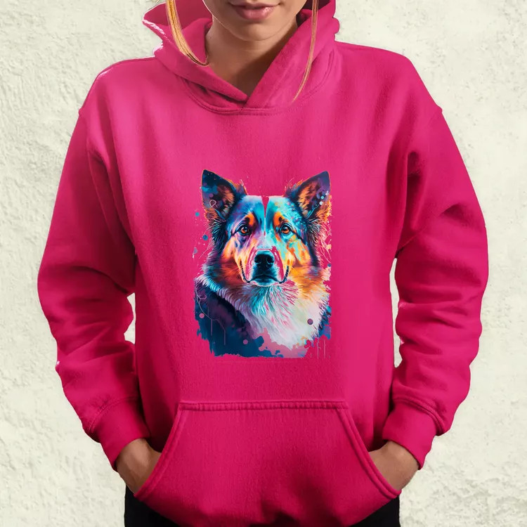 Border collie rajz v1 női pulóver
