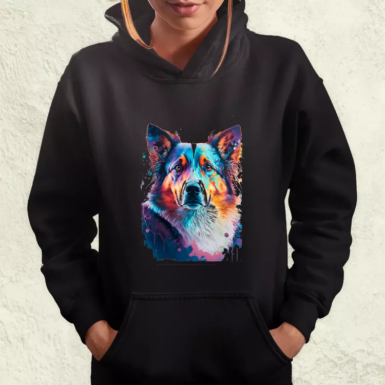 Border collie rajz v1 női pulóver