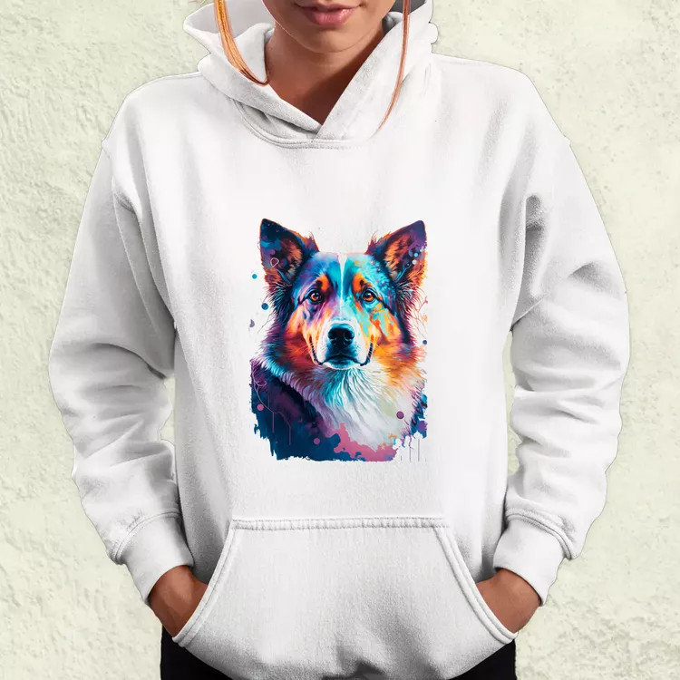 Border collie rajz v1 női pulóver