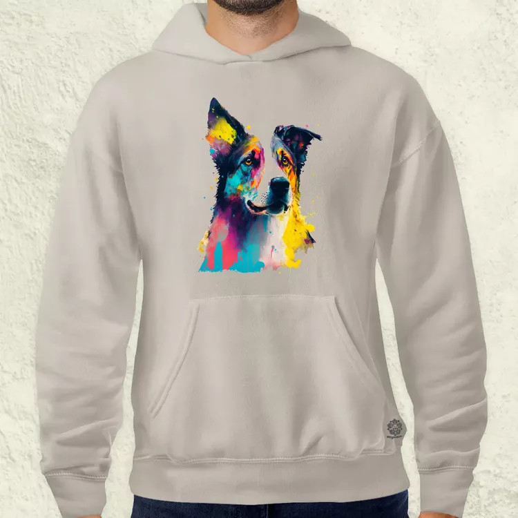 Border collie rajz v2 férfi pulóver
