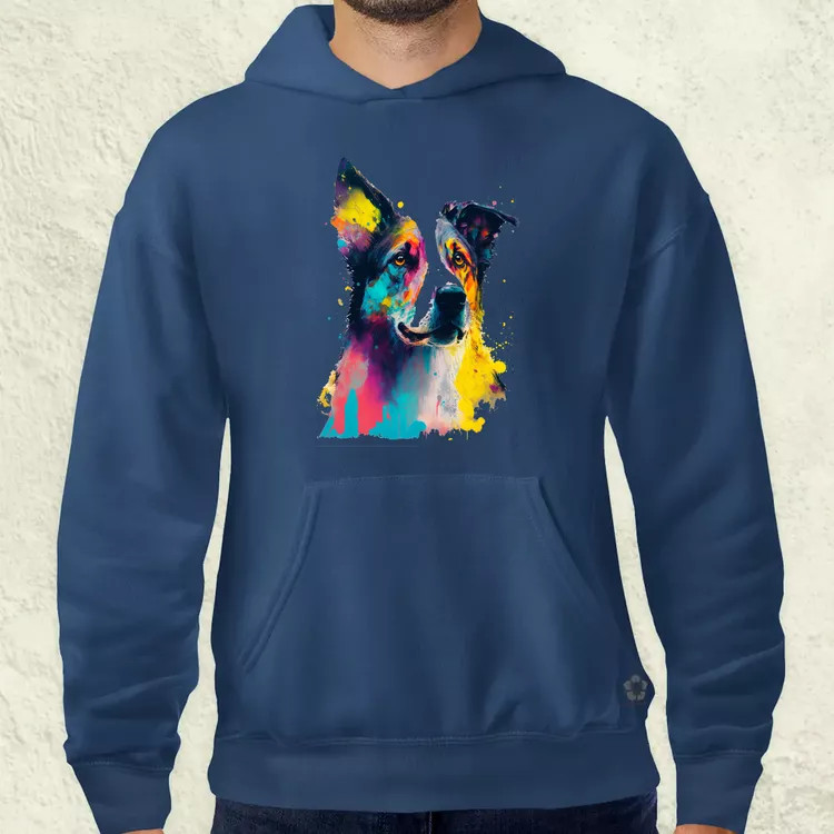 Border collie rajz v2 férfi pulóver