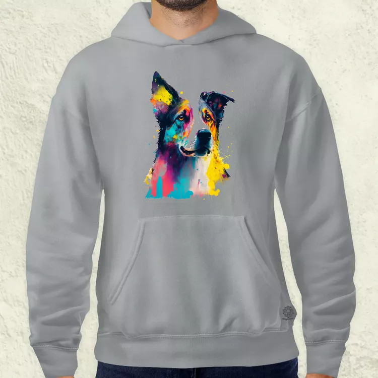 Border collie rajz v2 férfi pulóver