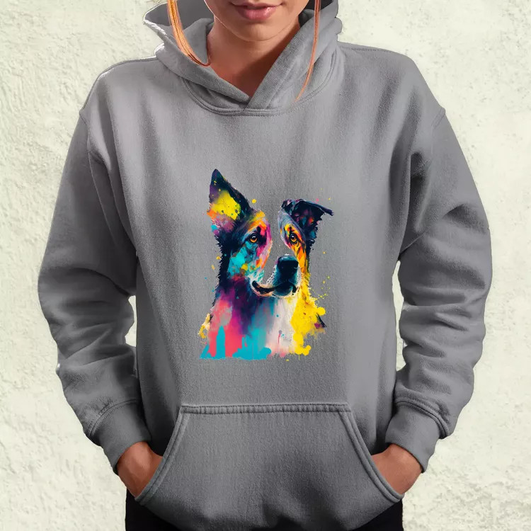 Border collie rajz v2 női pulóver
