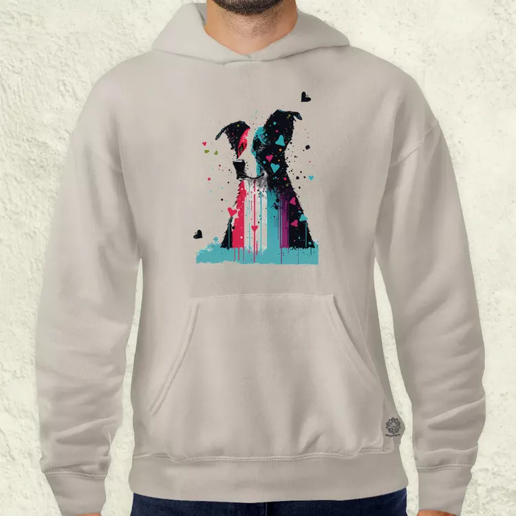 Border collie rajz v3 férfi pulóver
