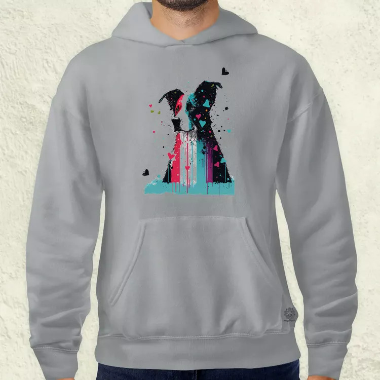 Border collie rajz v3 férfi pulóver
