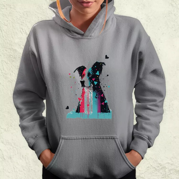 Border collie rajz v3 női pulóver