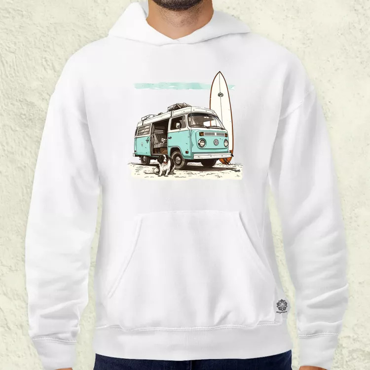 Campervan vibe v1 férfi pulóver