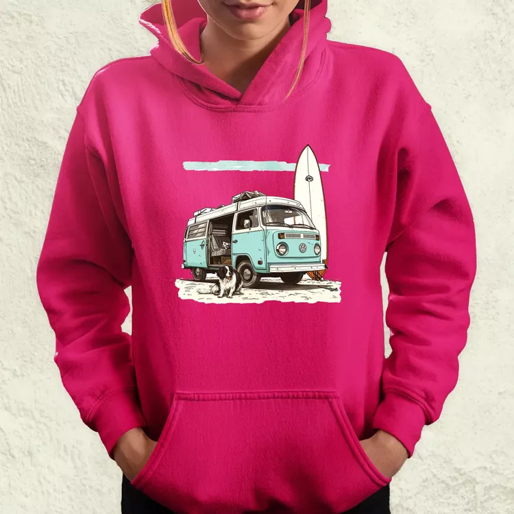 Campervan vibe v1 női pulóver
