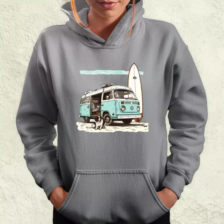 Campervan vibe v1 női pulóver
