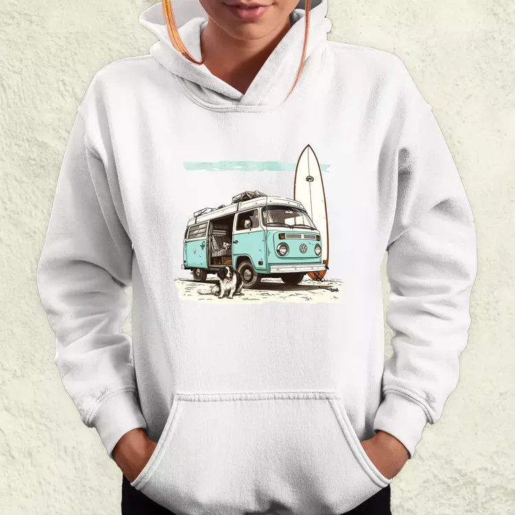 Campervan vibe v1 női pulóver