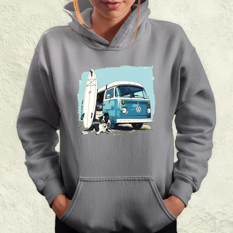 Campervan vibe v2 női pulóver